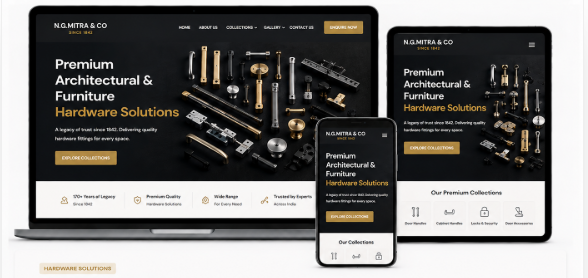 N.G. Mitra & Co. website design by Impact Agency